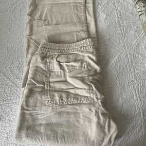 Old Navy wide leg linen pants medium
